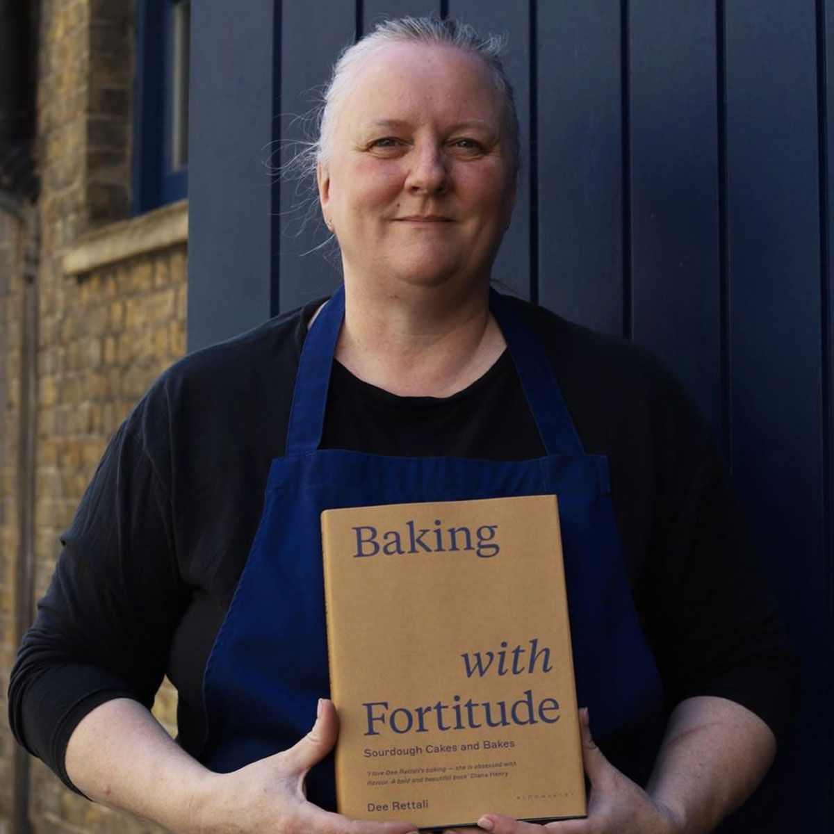 Dee Rettali with her book ‘Baking with Fortitude’